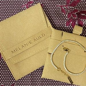 Melanie Auld Gold Vermeil White Topaz Tennis Bracelet